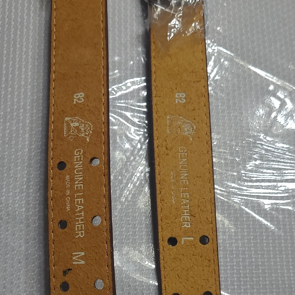 Two Kids Brown Leather Belt Medium & Large